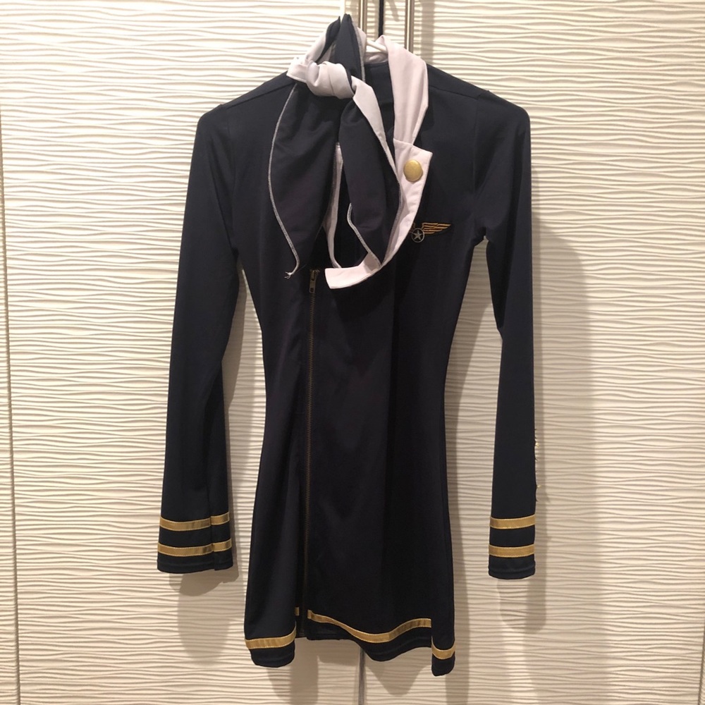 High end flight attendant costume